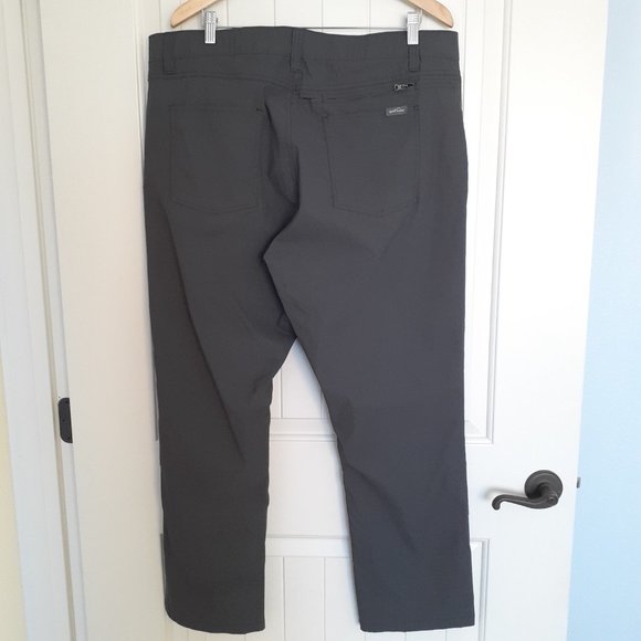 Eddie Bauer Adventure Trek Pant Nylon Charcoal Gray Size 40W x 30L - Picture 2 of 14